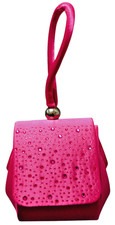 Mini Bag Fucsia con strass e