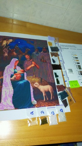 Presepe kit ricamo con - ,