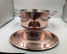 Mauviel M'Heritage 150 S 1,5 mm Casseruola in rame lucido e acciaio inossidabile, 5,6 qt