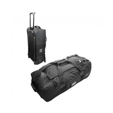 Defcon5 Borsa Trolley Militare 70L Nero Zaino Borsone da Viaggio con Ruote