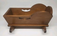 Dondolo culla legno vintage - culla,