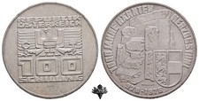 AUSTRIA 100 scellini 1976 UNC SILVER moneta argento Carinzia Austria