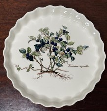 Villeroy & Boch BOTANICA 8” piatto torta/quiche Vaccinium Myrtillus mirtillo come nuovo