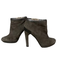 STIVALI STIVALETTI FENDI 37 PELLE SCAMOSCIATA