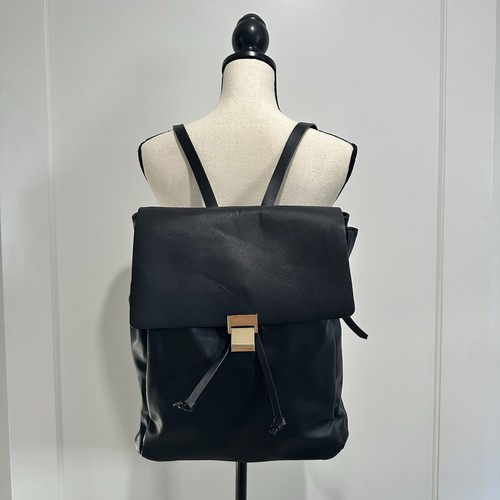 Zaino zara nero ecopelle con - nero,