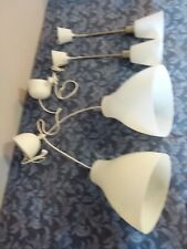 N. 4 LAMPADARI IKEA VINTAGE + UNA APPLIQUE  BEN TENUTI