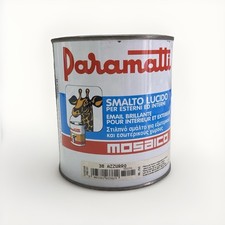 Smalto Sintetico Lucido Paramatti Mosaico Interno Esterno Colore Azzurro 0,750ML