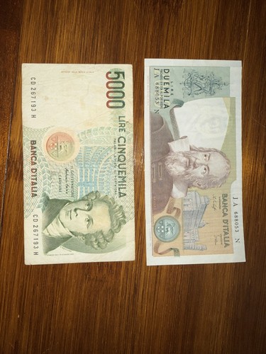 Lotto banconote italiane - lotto, lire