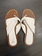 Zara White Sandals