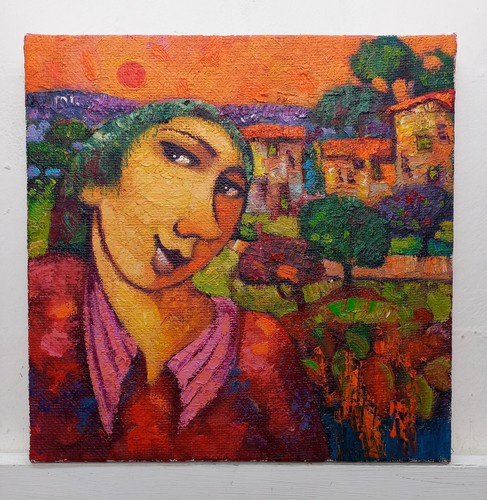 Quadro dipinto paesaggio - dipinto,