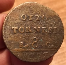 Moneta 8 Tornesi 1797, Regno Di Napoli Ferdinando IV, Rif. 6452