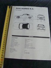 Alfa Romeo RZ bozzetti per