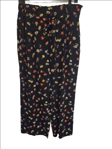 Pantalone zara nero floreale - nero,