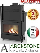 Palazzetti HWT S86F Frontale Termo Camino a Legna Vaso Aperto Portalegna 33,5 Kw