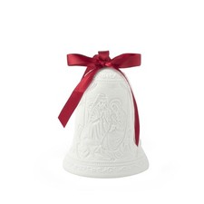 Campana luminosa in Porcellana Bianca 9Cm Rilievo Nativita'