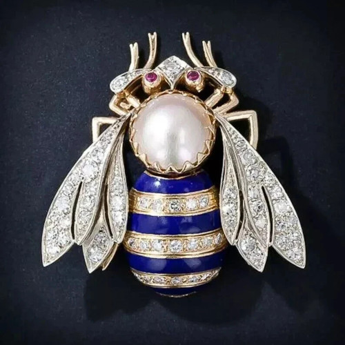 Spilla ape vittoriana - , diamante