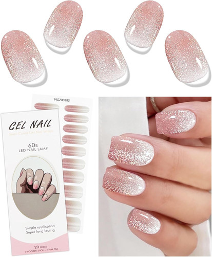 Unghie gel adesive rosa crema - rosa,