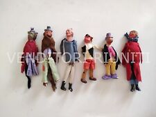 Puppets Marionette Tema Pinocchio anni 40 in gesso. Vintage