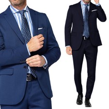 Abito Uomo Micro Fantasia Vestito Completo Elegante Sartoriale Slim VEQUE