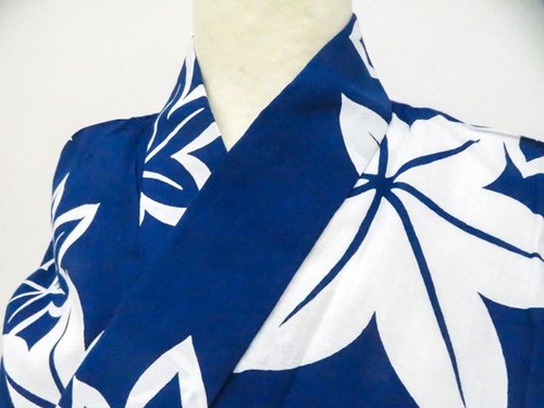 Kimono giapponese yukata blu - yukata,