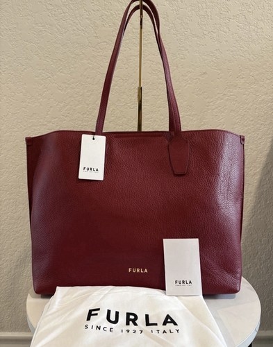 Nwt furla large bordeaux - furla,