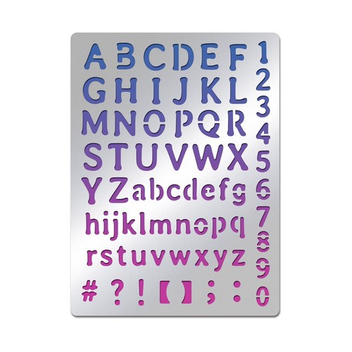 Benecreat stencil per lettere - benecreat,