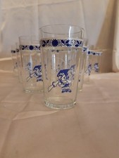 AMARENA FABBRI  PIRATA SALOMONE  10  BICCHERI IN VETRO CAROSELLO VINTAGE