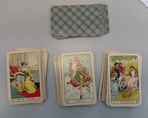 Mazzo carte vintage faustino - carte,