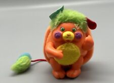 Peluche pupazzo PC arancione mini tasca 3" 1986 vintage Mattel vinile faccia piccola