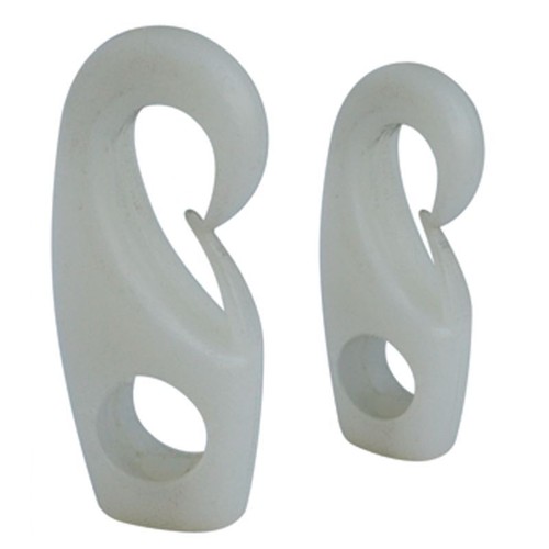Ganci nylon bianchi per cavo - ganci,