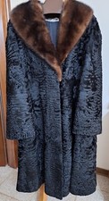 pelliccia astrakan e collo in
