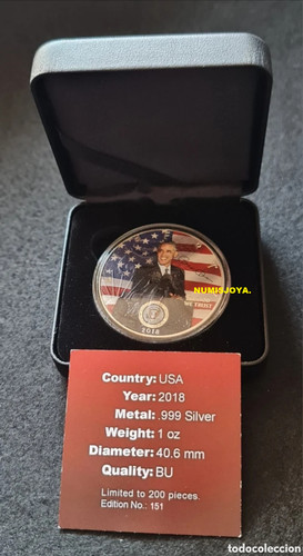 Usa oncia argento colorata - argento,