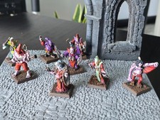 Mordheim Cult of the Possessed Warband metal painted 8 pcs RARE