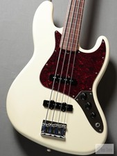 Basso jazz usato Fender American Professional II senza tasti, bianco olimpico