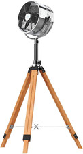 Cecotec Energysilence 1200 Woody, 80W Ventilatore Tre Piedi in Legno Con 3 Pale 