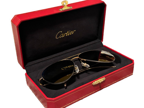 Cartier ct0237s sunglasses - cartier, 18k