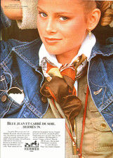 PUB FOULARD "  HERMES  "  1979