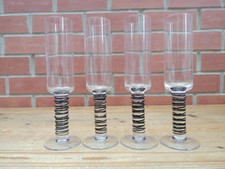 Handblown Black Swirl Spiral