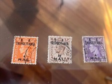 POSTAGE REVENUE  B. A. TRIPOLITANIA  3 valori usati