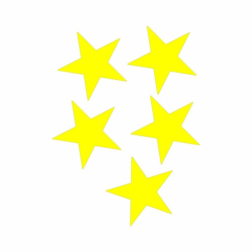 Adesivo fluorescente stella - adesivo,