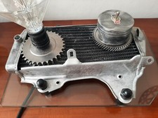 LAMPADA DA TAVOLO RADIATORE MOTO, PISTONE CRISTALLO, INGRANAGGI, DADI