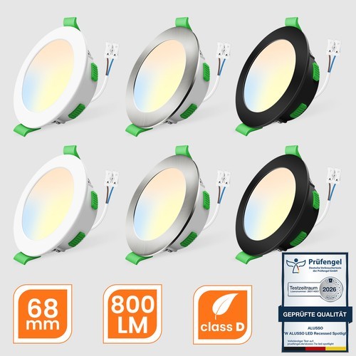 Faretto incasso 6 led - incasso,