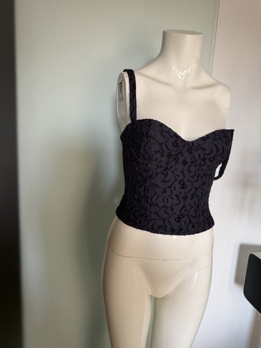 Top corsetto croptop pizzo - , di
