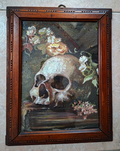 Memento mori dipinto olio - mori, a