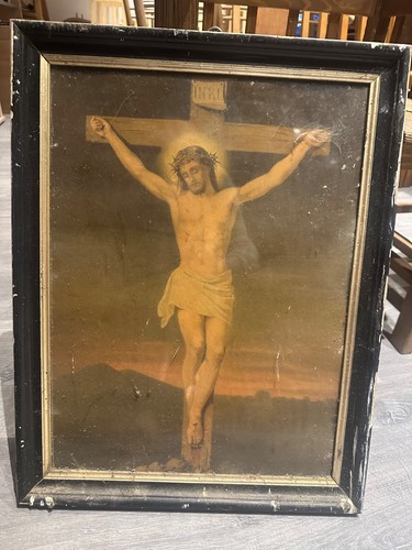 Antica stampa religiosa con
