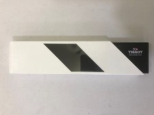 SCATOLA BOX VINTAGE PORTAOROLOGIO "TISSOT" BIANCA/NERA