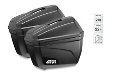 E22N GIVI Coppia di Valigie Laterali Nere MOTO Monokey Capacità 22LT