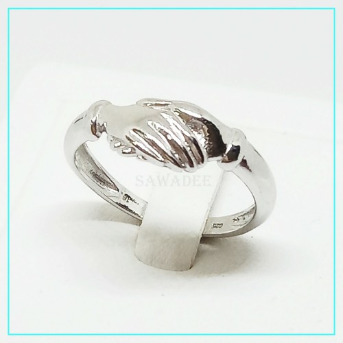 Anello argento mani - in,