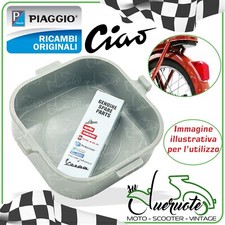 SCATOLA PORTA ATTREZZI GRIGIA PER PIAGGIO CIAO 50 A PRIMA SERIE POSTERIORE REAR