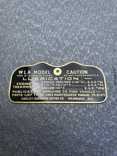 Harley wla wlc - wlc, piastra